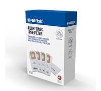 Nilfisk 4 Original Dust Bags + Pre-filter - Select Vacuum Accessories (128389187)