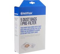 Genuine NILFISK Bags for ACTION A100 A300 A400 ACTION PLUS Vac (PK5) 30050002
