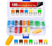 Nilight 105PCS Micro2 Fuse ATR APT Car Blade Fuses Assortment Kit Micro 2 Replacement 5A 7.5A 10A 15A 20A 25A 30A Automotive with Puller for Cars Trucks SUVs RVs