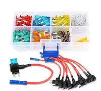 Nilight 10Pack 12V Add-A-Circuit Fuse Tap Adapter with 120PCS Mini Blade Fuse Assortment (5, 7.5, 10, 15, 20, 25, 30) AMP for Cars,Trucks,Boats