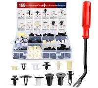 Nilight 166 Pcs Car Mount Clips and Screw Eyelets - 12 Most Popular Sizes and Applications for GM Toyota Honda Nissan Mazda - with Fastener Remover