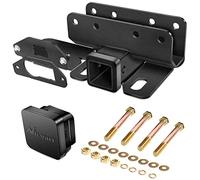 Nilight 2 Inch Rear Trailer Hitch Receiver Kit for 2021 2022 2023 Ford Bronco 2 Door 4 Door (Exclude Bronco Sport) Rear Bumper Tow Hook Black Hitch Cover Kit, 2 Years Warranty