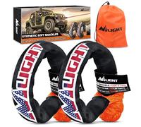 Nilight 2PCS 1/2 Inch x 24 Inch Synthetic Soft Shackle (56,000 LBS Breaking Strength) with Extra Sleeves for Sailing SUV Off Road Towing UTV ATV Trucks 4x4, 2 Years Warranty