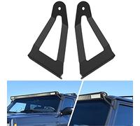 Nilight 2PCS 50” Curved LED Light Bar Bracket at Upper Windshield Roof Cab for 1984-2001 Jeep Cherokee XJ & 1986-1992 Comanche MJ, 2 Years Warranty