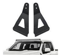 Nilight 2PCS 52' Curved LED Light Bar Bracket at Upper Windshield Roof Cab for 2004-2018 Ford F150 & SVT Raptor