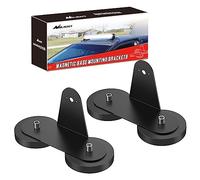Nilight 2PCS Magnetic Base LED Light Bar Mounting Brackets, Powerful Sucker Holder for Straight Curved Side-Mounted Light Bar Mounting on Hood Roof, 2 Years Warranty