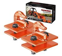Nilight 2PCS Tractor Bucket Grab Hook 3/8'' Heavy Duty Drop Forged Steel Bolt On Grab Hook Zinc-Coated Cast Tow Hook Max 15000 LBS Orange, 2 Years Warranty
