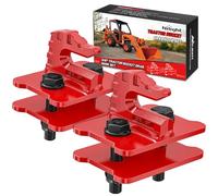 Nilight 2PCS Tractor Bucket Grab Hook 3/8'' Heavy Duty Drop Forged Steel Bolt On Grab Hook Zinc-Coated Cast Tow Hook Max 15000 LBS Red, 2 Years Warranty