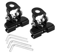 Nilight 2pcs Universal Offroad Light Bar Stand Clamp Ditch Light Brackets, Non-Destructive Fixing, Hood Mount
