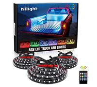 Nilight 3 Pack 60 Inch RGB Truck Bed String Lights, 270 LED Neon Lights with RF Remote Control for On/Off Switch, Charging Extender