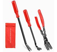 Nilight 3PCS Clip Pliers Set & Fastener Remover Auto Trim Removal Tool Kit Auto Upholstery Combo Repair Kit with Storage Bag for Car Panel Dashboard 2 Years Warranty