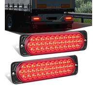 Nilight 7.5 Inch Aluminum Housing Tail Light 2 PCS 36LED Red Running Brake Turn Signals Marker Light Surface Mount IP67 Waterproof for 10-30V RV Camper Trailer Truck Bus Boat