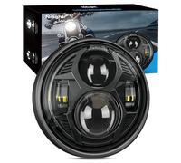 Nilight 7 Inch Motorcycle LED Headlight 4.5 Inch Fog Lights Halo Turn Signal DOT Compatible with Harley Davidson Electra Street Glide Fat Boy Road King Heritage Softail CVO, Chrome
