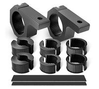 Nilight 90020B 2 Pack Mounting Bracket Kit LED Off Road Light Horizontal Bar Tube Clamp Roof Roll Cage Holder