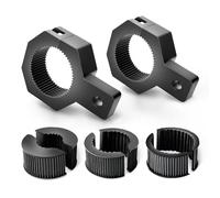 Nilight 90023B 2-Pack, Standard Mounting Bracket Kit LED Off-Road Light Vertical Bar Tube Clamp Roof Roll Cage Holder