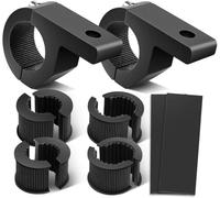 Nilight 90027B 2PCS LED Light Bar Horizontal Bar Clamp Mounting Kit Fit on 0.75' 1' 1.25' Bull Bars Roof Racks Roll Cages for ATV UTV and Trucks