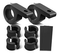 Nilight 90027B 2PCS LED Light Bar Horizontal Bar Clamp Mounting Kit Fit on 0.75' 1' 1.25' Bull Bars Roof Racks Roll Cages for ATV UTV and Trucks