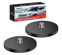 Nilight 90042B 2PCS Magnetic Base LED Light Bar Mounting Brackets, Powerful Sucker Holder for Bottom-Mounted Offroad LED Work Light Mounting on Hood, 2 Years Warranty