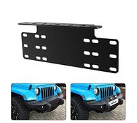 Nilight 90044B Universal License Heavy Duty Steel Front Plate Mounting Bracket Holder for Off-Road LED Work Lamps Lighting Bars