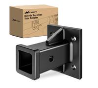 Nilight Bolt-On Receiver Tube Adapter 2 Inch Openning Bumper Trailer Hitch Receiver Universal Towever Hitch Extender Hitch Accessories for Tractor Lawn Mower Utility Trailer, 2 Years Warranty