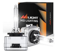 Nilight D1S HID Headlight Bulb, 6000K Diamond White D1S Bulb Super Bright High Low Beam Xenon Headlights Replacement, 2-Pack