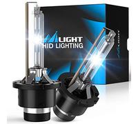 Nilight D4S HID Bulbs, 6000K Diamond White D4S Replacement Super Bright High Low Beam D4S HID Headlight Bulb for 12V Cars, 2-Pack
