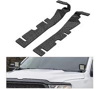 Nilight Ditch Light Brackets for Dodge RAM 1500 2500 3500 2009-2018 | for Dodge RAM 1500 2500 3500 2009 2010 2011 2012 2013 2014 2015 2016 2017 2018, Hood Mounting Kit of Auxiliary Hood Light