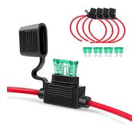 Nilight GA0004 5Pack 12AWG Inline Wiring Harness 12 Gauge ATC/ATO Automotive Holder with 30A Fuse Blade Standard Plug Socket-5 Pack, 2 Years Warranty