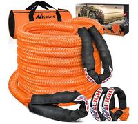 Nilight Kinetic Recovery Tow Rope 7/8" x 20ft (28,600LBS) with 2 Soft Shackle 1/2" x 24" Snatch Strap Heavy Duty Offroad Towing Strap kit for UTV ATV SUV Truck Car Jeep Tractor