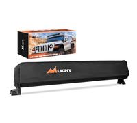 Nilight LED Light Strip Cover 22 Inch Black Nylon Protective Case Universal Fit Straight and Curved LED Light Strip Waterproof Dustproof Scratch-Resistant Light Cover for Driving Lights Off Road Light