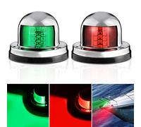 Nilight Marine Boat Navigation Light 2PCS 8LED Red Green LED Port Starboard Signals Lights 12V Waterproof Bow Light for Skeeter Yacht Pontoon Speedboat Sailboats Fishing Boats, 2 Years Warranty