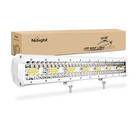 Nilight Marine LED Light Bar Navigation Lights 20 Inch White Spot Flood Combo Ponton Boat Deck Dock Lights for Night Fishing T-top Stern Yacht Port Sailboat Trucks Tractors