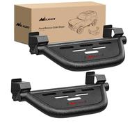 Nilight Running Boards Side Steps Compatible with 2021 2022 2023 2024 Ford Bronco 2/4 Doors with The Rock Rails 2Pcs Heavy-Duty Steel Side Bars Step Plates