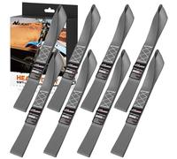 Nilight Soft Loop 1.7”×17’ Motorcycle Tie Down Straps 12000Lbs Max Break Strength Heavy Duty Straps for Securing ATV UTV Kayak Paddle Board Dirt Bike Moving Cargo Lawn & Garden Equipment (8PK-Grey)
