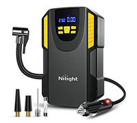 Nilight Tire Inflator Portable Air Compressor 12VDC Car Air Pump 150PSI Digital Tire Pressure Gauge Auto Shutoff Tire Pump for Car SUV Motorcycle Bicycle ATV, 2 Year Warranty