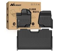 Nilight TPE Floor Mats for Ford F-150 F150 SuperCrew Cab(Bucket Seats) 2015 2016 2017 2018 2019 2020 2021 2022 2023,All Weather Custom Fit Heavy Duty Floor Liners