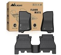 Nilight TPE Floor Mats for Jeep Wrangler JL Unlimited 4 Door (Not for JK or 4XE) 2018 2019 2020 2021 2022 2023,All Weather Custom Fit Heavy Duty Floor Liners