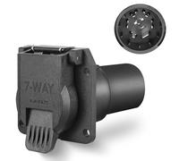 Nilight USCAR to RV 7 Way Trailer Plug Adapter OEM Style Factory Tow Package and USCAR Socket Required 7Pin Round Connector Plug Compatible with Chevy Ford GMC and Nissan Silverado, 2 Years Warranty