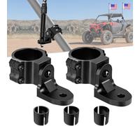 Nilight UTV Flag Antenna Mount Whip Light Mounting Bracket Black Adjustable Heavy Duty for 1.5 to 1.75inch 1.75 to 2inch for Polaris RZR Ranger Can Am Maverick X3 Talon, 2 Years Warranty