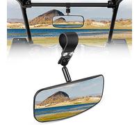 Nilight UTV Rear View Mirror 12inch Wide Clear Convex Center Mirror with 1.75" to 2" Clamps Adjustable 360 Degree for Polaris RZR PRO XP R Pioneer 1000 Can Am Maverick X3 Kawasaki, 2 Years Warranty