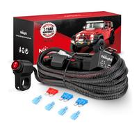 Nilight Wiring Harness Kit Nylon 16 AWG 2 Leads 12V Motorcycle Handlebar Switch On Off Power Relay Blade Fuse for LED Light Bar Off Road Lights on Motorcycles Bicycles ATV UTV