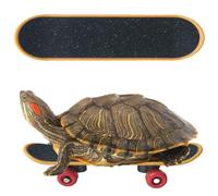 Nilioerup Turtle Skateboard Toys, Turtle Mini Training Skateboard Toy Tortoise Fast Skate Accessory Funny Pet Turtles Playing and Training Toy Parrot Reptile Skateboard Toys