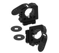 NILKATSS 2-Pack Rubber Molle Panel Clamp Holder Kit Fit 1-2 inch Tactical Slots, Multi-Purpose Rigid MOLLE Plate Adjustable Rubber Clamps Tool Mount Secure Shovels, Axes, and Other Tools