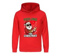 NILKOOZ Christmas 67 Boys Hoodie Sweatshirt Santa Says Six Seven Girls Pullover Top 2-13 Years（Red-170cm）