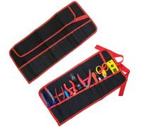 Nillkanth 16 Pocket Canvas Tool Roll Bag Tool Organiser Spanner Wrench Chisel Fully Stiched Edging for Electrician, Plumber, Carpenter and Handyman Heavy Duty Tool Roll Pouches