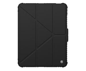 Nillkin Bumper Pro PU Leather Case Designed For Apple iPad Pro 13 2024, Pen Holder/Shockproof Cover/Multi Angle Folding Style/Rear Camera Slide Cover - Black