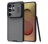 Nillkin CamShield Pro for Samsung Galaxy S26 Ultra Case, with Slide Camera Cover, Shockproof Bumper Case Slim Protective Cover (Transparent Black)
