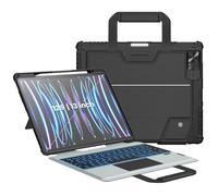 Nillkin Carry Go for iPad Pro 12.9 keyboard Case with Handle,iPad Keyboard Case for iPad Air 13(2024),Detachable Keyboard and Stand,Camera Cover,Magic Trackpad,Noble Black