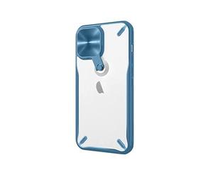 Nillkin Case for Apple iPhone 13 Pro Max (6.7 inch) Cyclops Metal Case with Soft TPU Edges & Translucent PC Hard Back Case - Blue