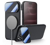 Nillkin Case for iPhone 18 Pro Max&17 Pro Max, Magsafe Camera Cover Stand | Black,Flip Camera Cover,Built-In Stand,N52 Strong Magnet,MagSafe Compatible,Four-Corner Air Cushions
